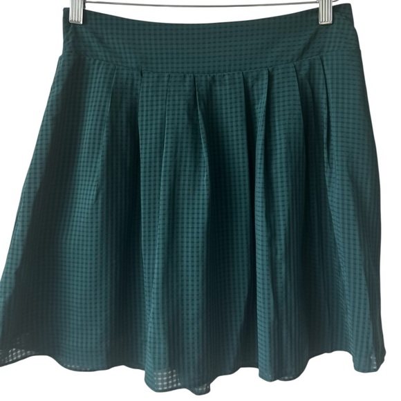 A New Day Fit & Flare Green Small Check Skirt - Picture 5 of 13